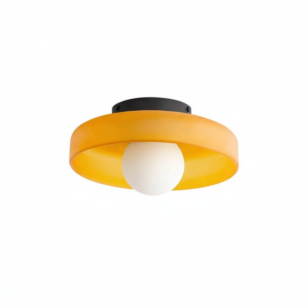 Éclairage Moderne | Plafonnier en Verre Multicolore avec Ampoule LED | Design Élégant pour Ambiance Chaleureuse 9