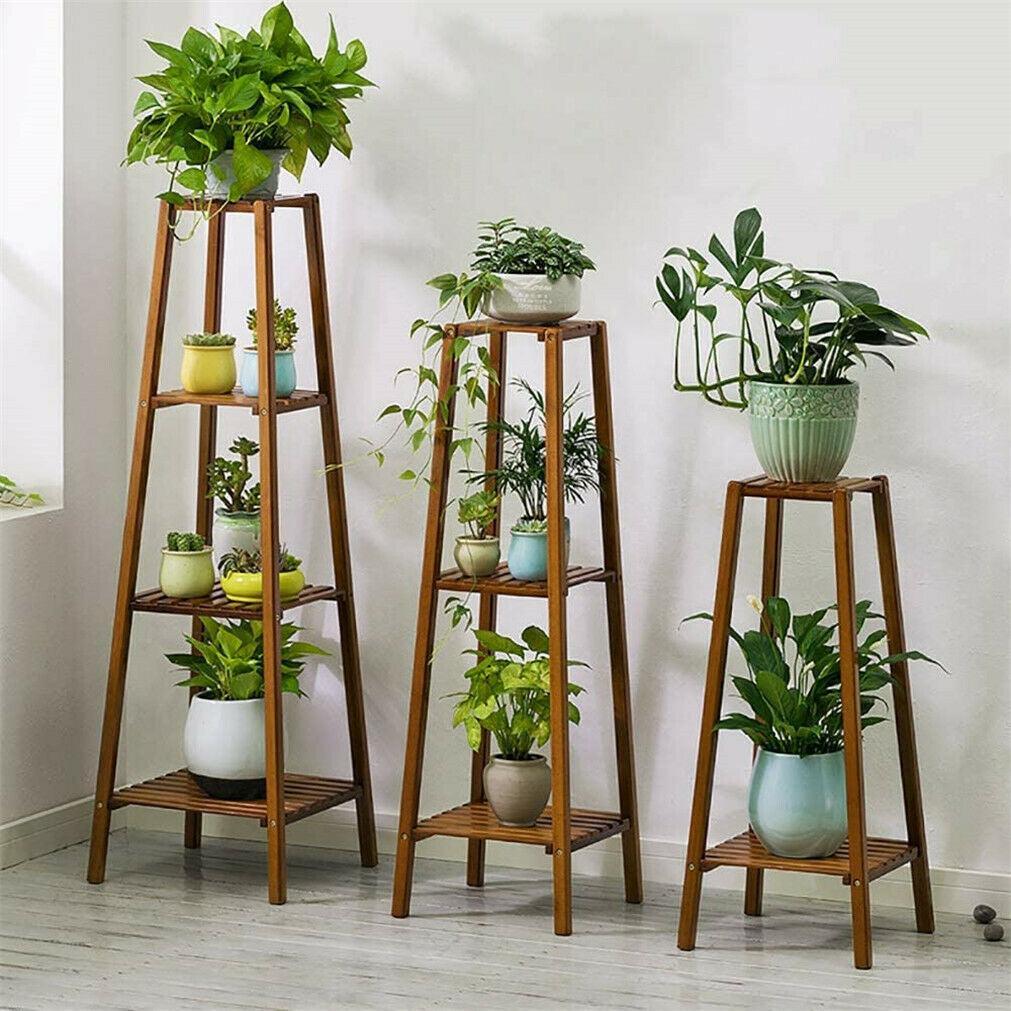 Étagère à Plantes en Bambou Artisanal