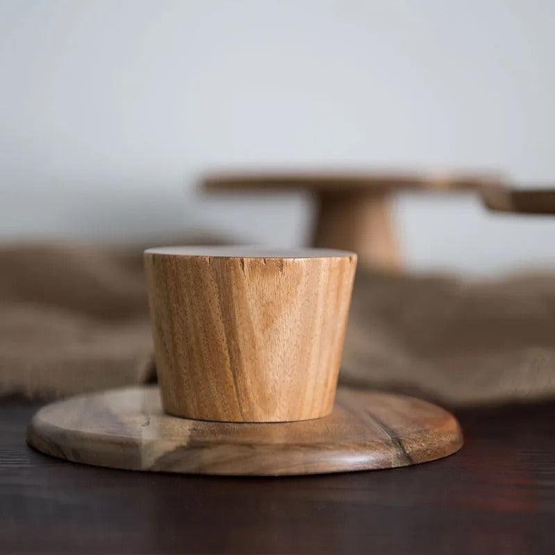 Artisanal Timber Pedestal Display Tray