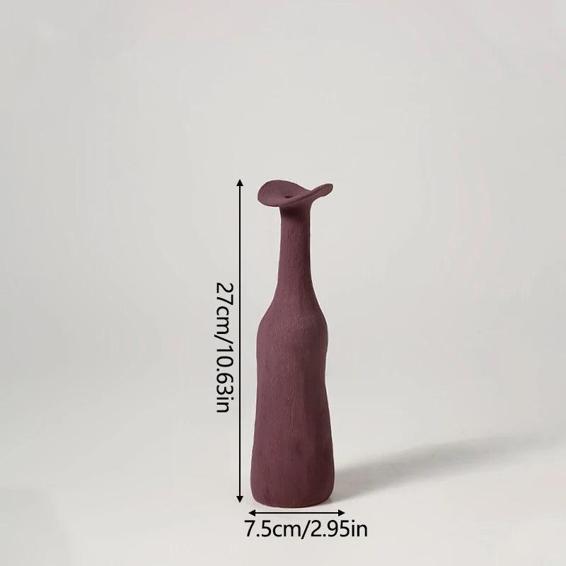 Vase Botanique Évasé – Porcelaine Sculpturale