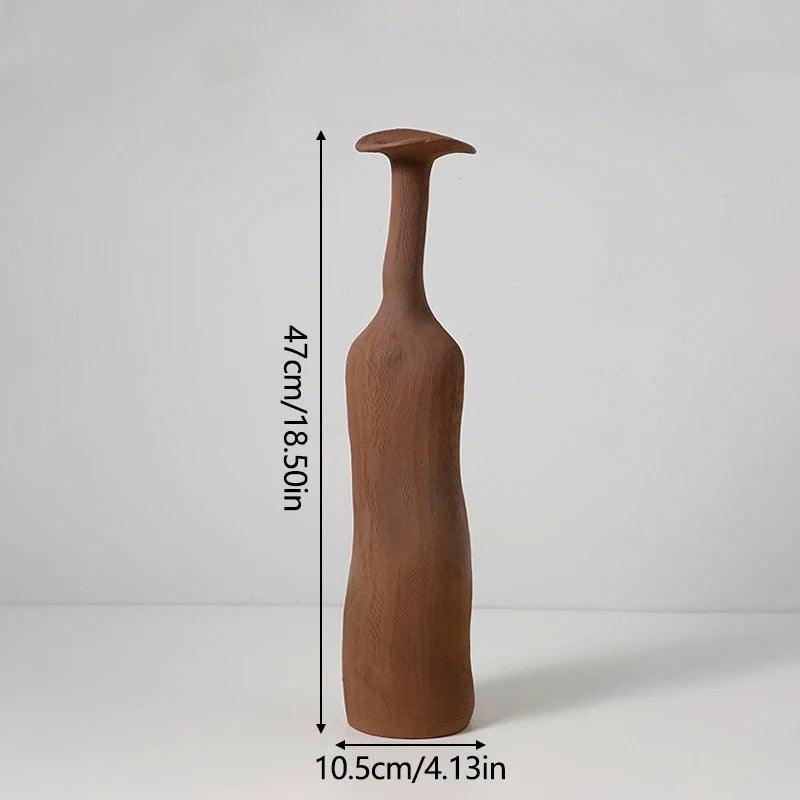 Vase Botanique Évasé – Porcelaine Sculpturale