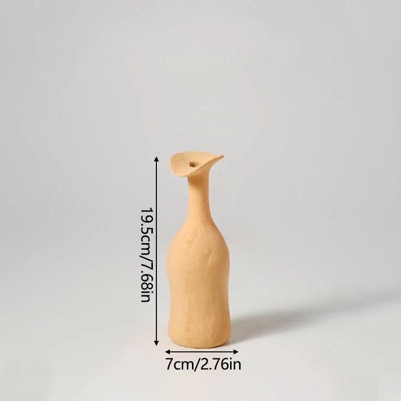 Vase Botanique Évasé – Porcelaine Sculpturale