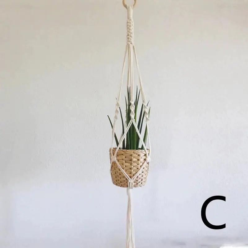 Suspension Macramé Plantes en Coton