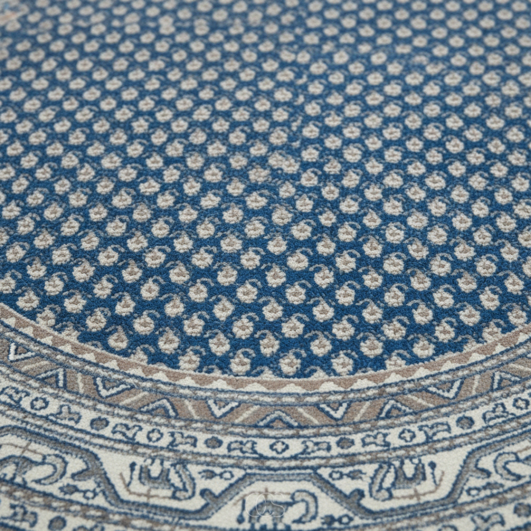Modern Intricate Patterned Circle Rug - 160x160cm