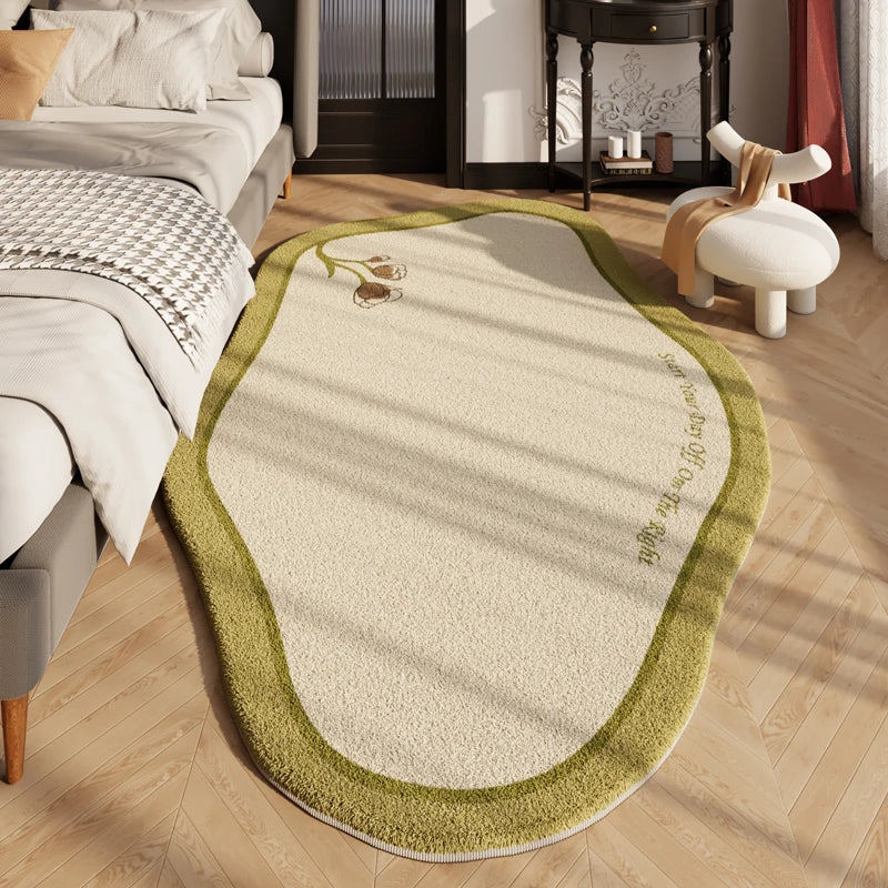 Tapis Décoratif Nordique Abstrait Forme Irrégulière