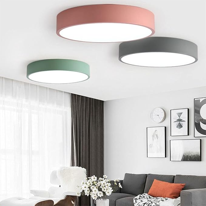 Plafonnier LED rond extra-plat, Ø 23 à 50 cm