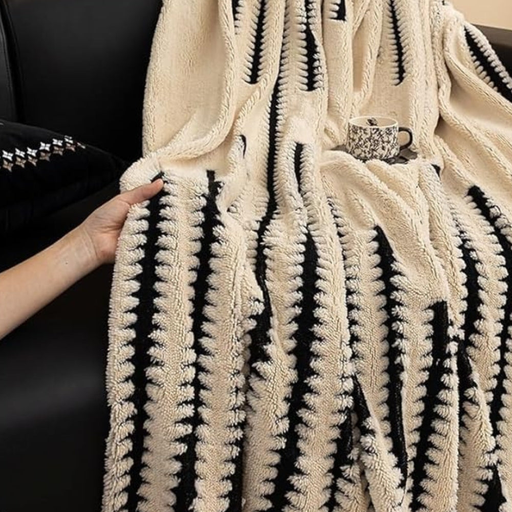 Jeté Canapé Touffeté Velours Plush - Héritage