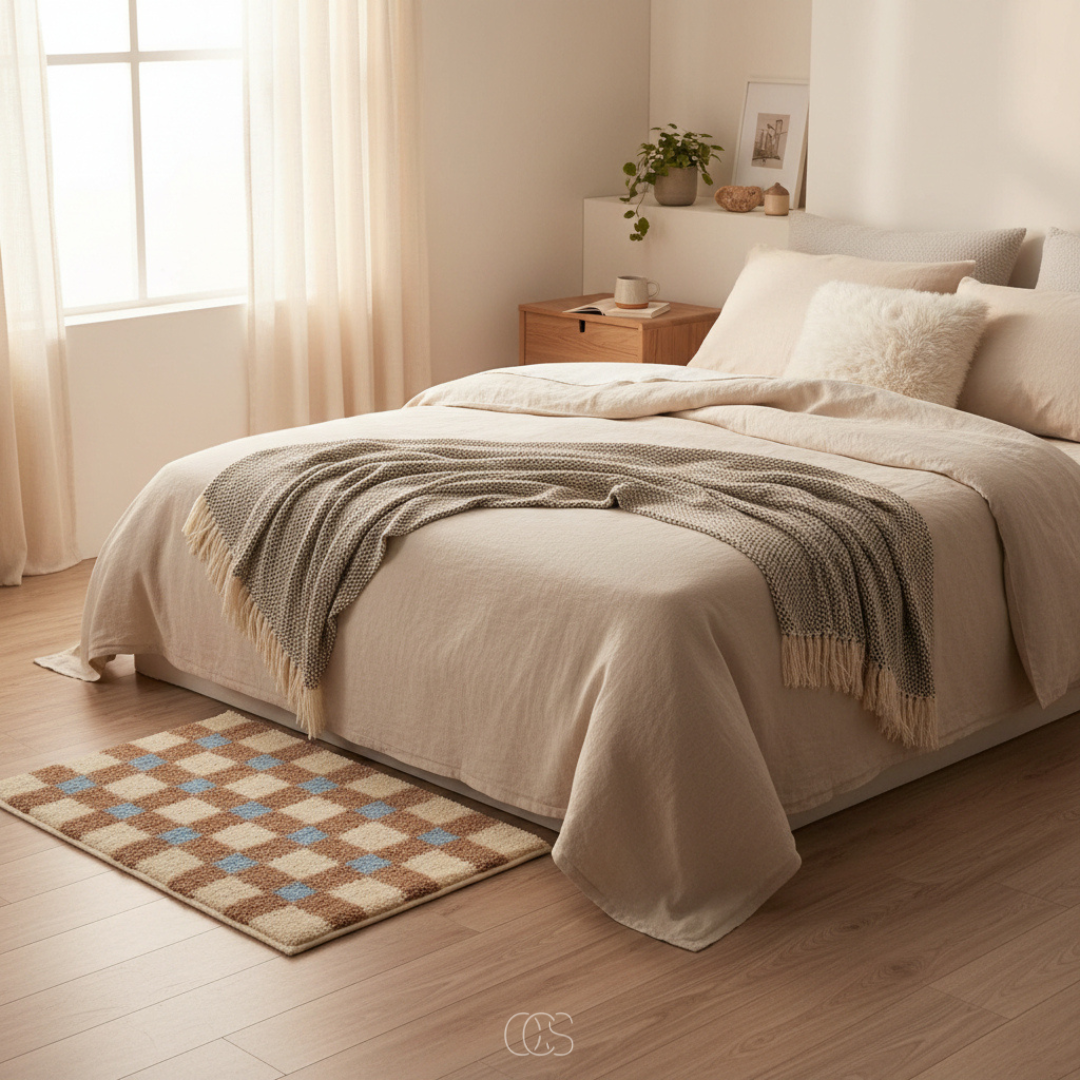 Tapis Moelleux Géométrique Style Nordique