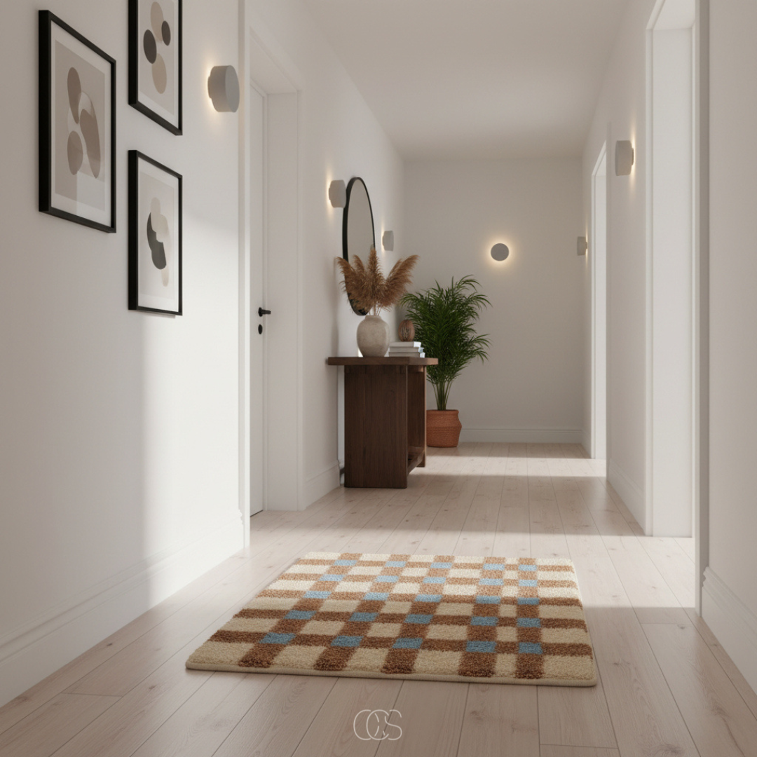 Tapis Moelleux Géométrique Style Nordique