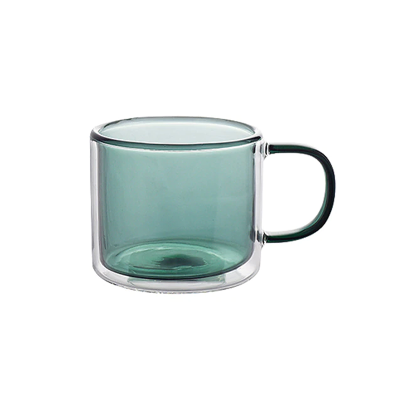 Tasse en verre résistant à la chaleur avec anse, 250 ml