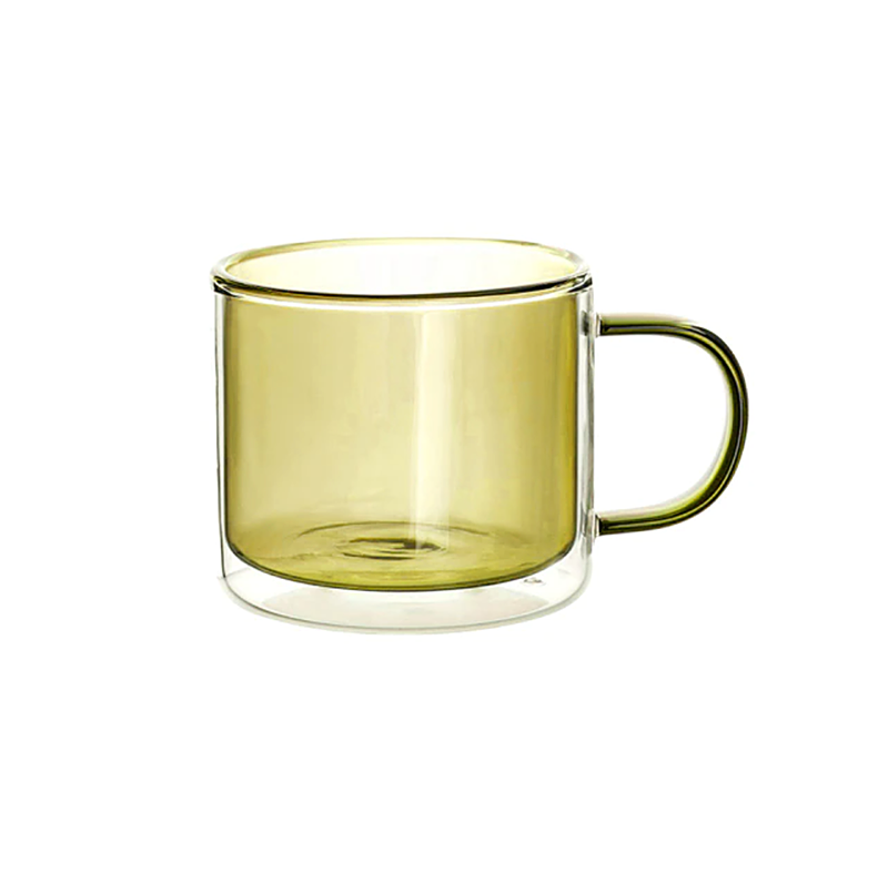 Tasse en verre résistant à la chaleur avec anse, 250 ml