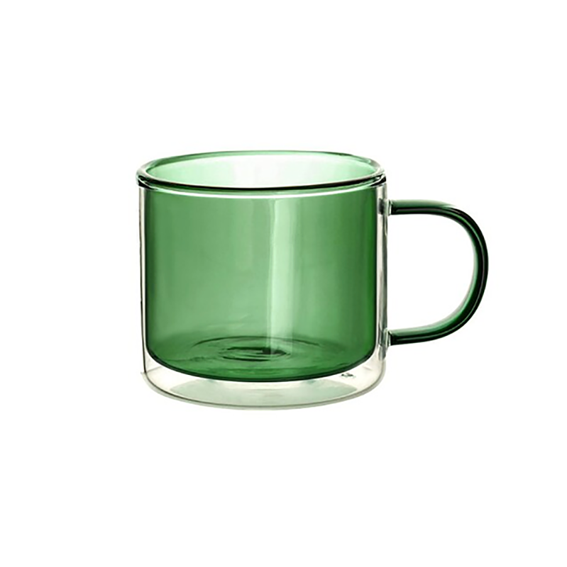 Tasse en verre résistant à la chaleur avec anse, 250 ml