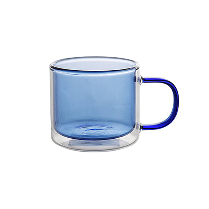 Tasse en verre résistant à la chaleur avec anse, 250 ml