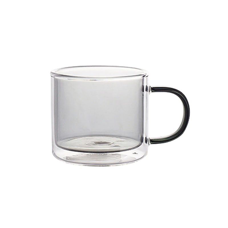 Tasse en verre résistant à la chaleur avec anse, 250 ml