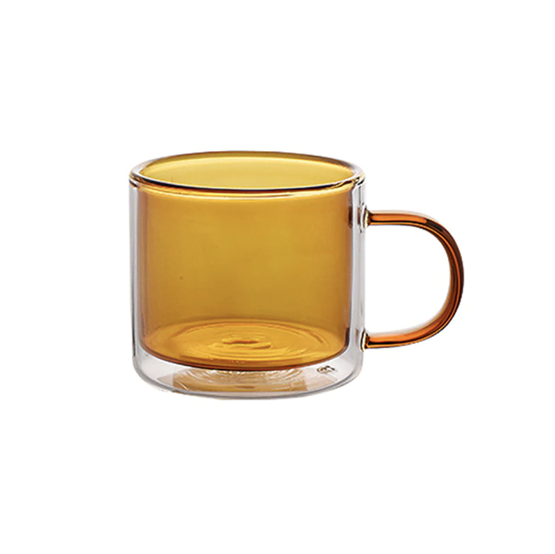 Tasse en verre résistant à la chaleur avec anse, 250 ml