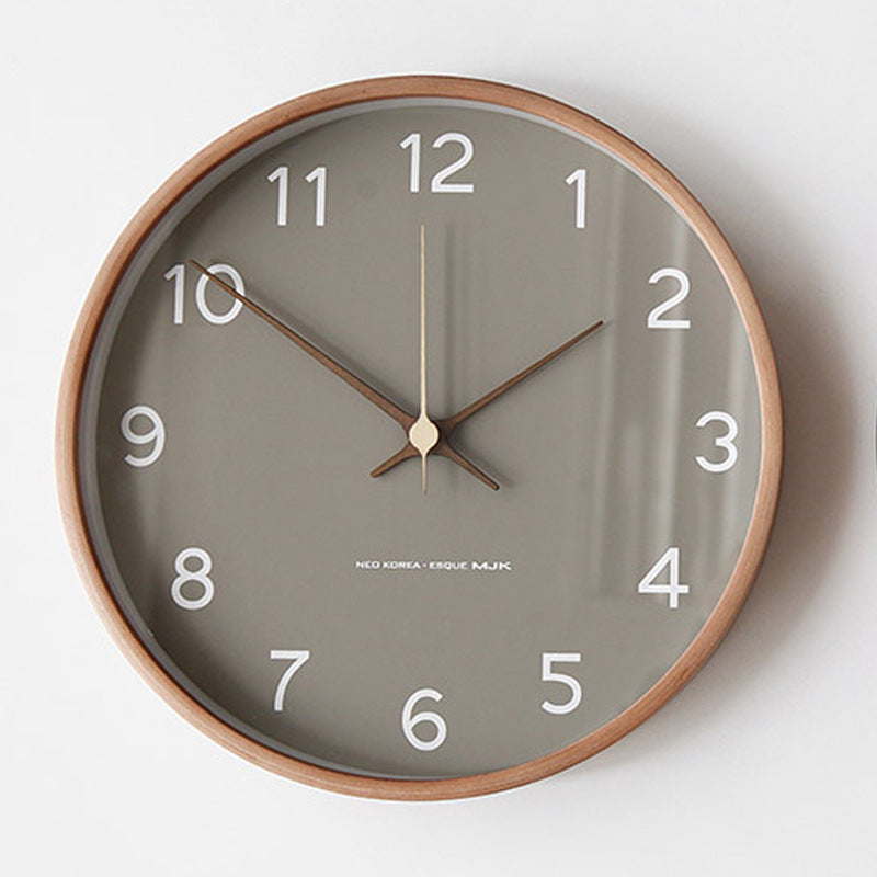 Horloge Murale Élégante en Bois Massif
