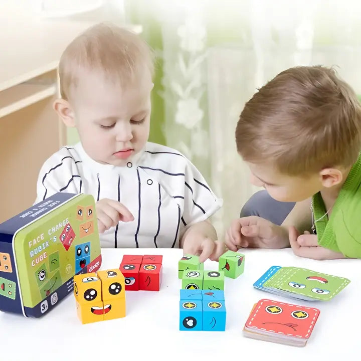 Wooden Stacking and Sorting Blocks, Age 3+