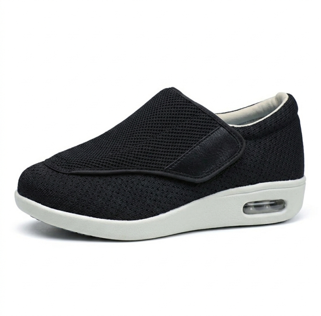 Extra-Wide Men's Comfort Shoes - Adjustable Straps for Custom Fit and Support