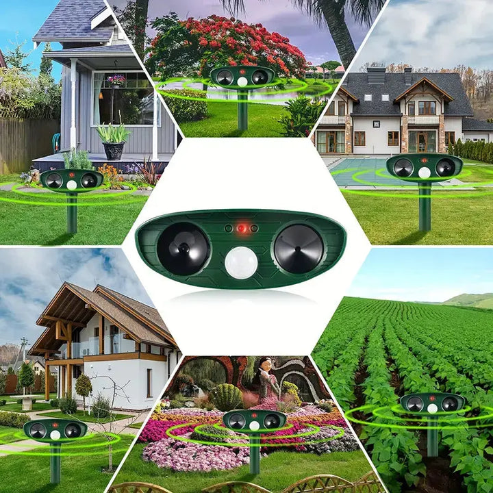 Solar Ultrasonic Animal Repellent