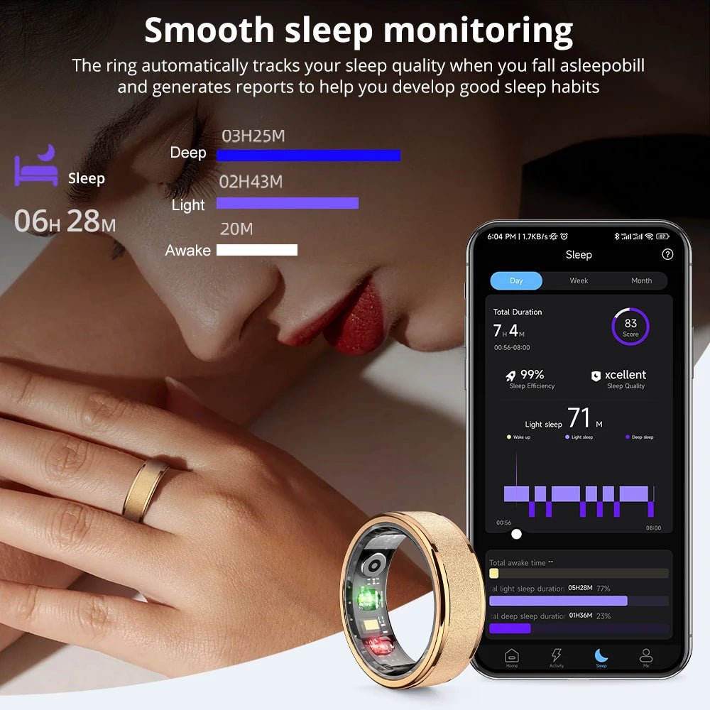 Heelgrip Anneau Connecté Suivi Santé 5ATM