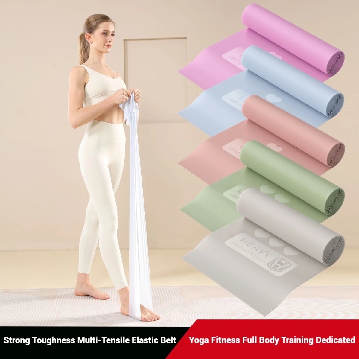 Freedrope Bande Élastique Yoga Fitness Débutants