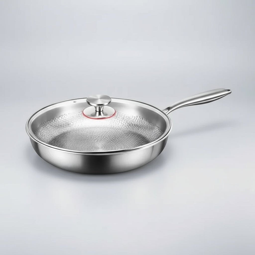 FORGEON | Poêle Antiadhésive en Titane Martelé avec Surface Naturelle | Design Élégant pour une Cuisine Raffinée 6