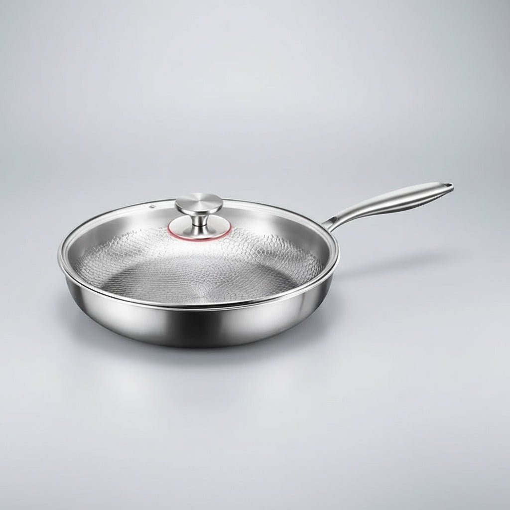 FORGEON | Poêle Antiadhésive en Titane Martelé avec Surface Naturelle | Design Élégant pour une Cuisine Raffinée 7