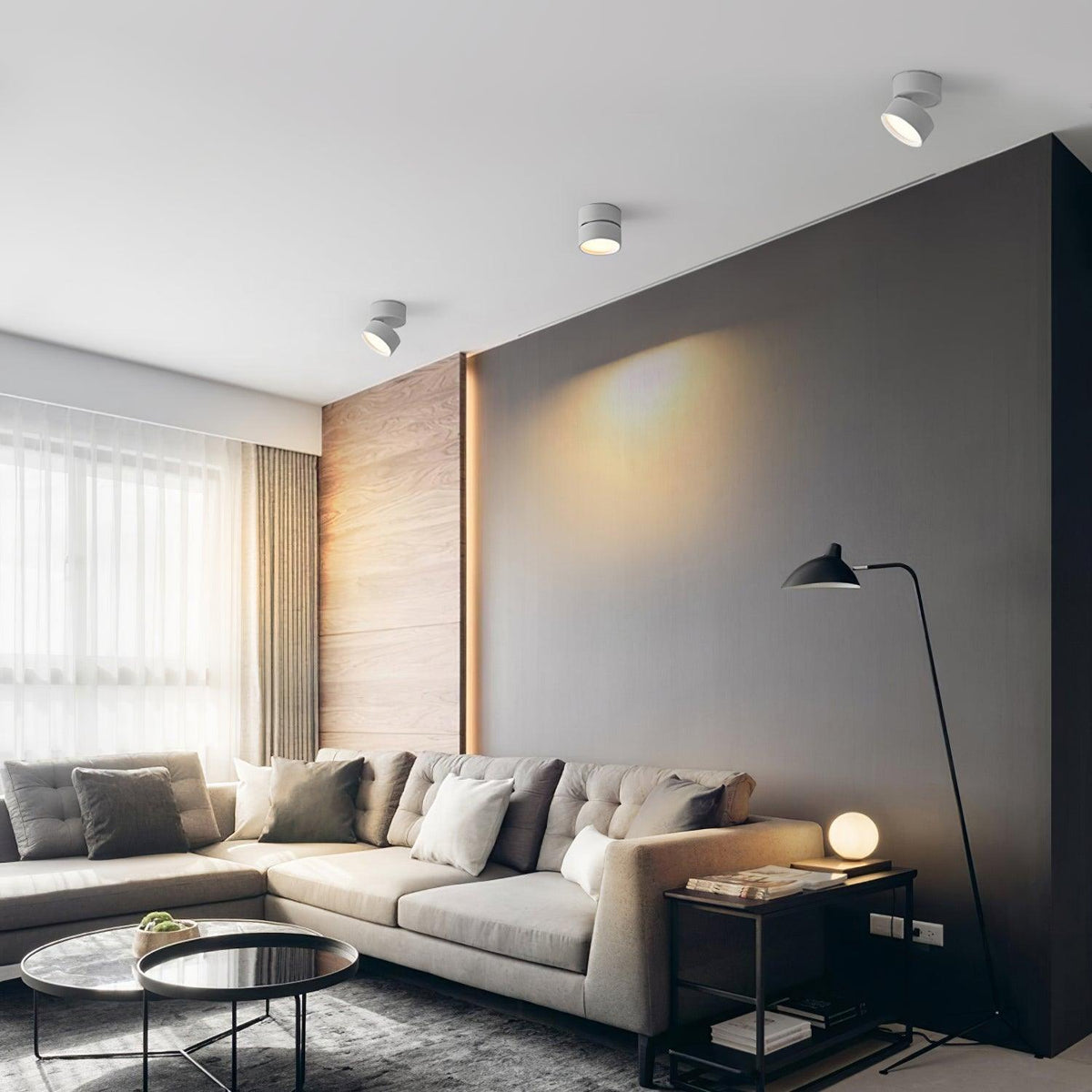 Spot LED Orientable de Plafond Style Scandinave