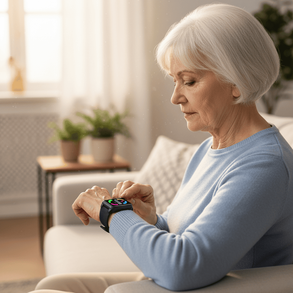 Emstoner Montre GPS Senior avec Détection de Chute