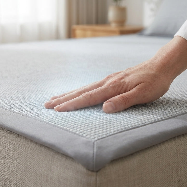 Ice Silk Fibre Mattress Protector with Pillowcases