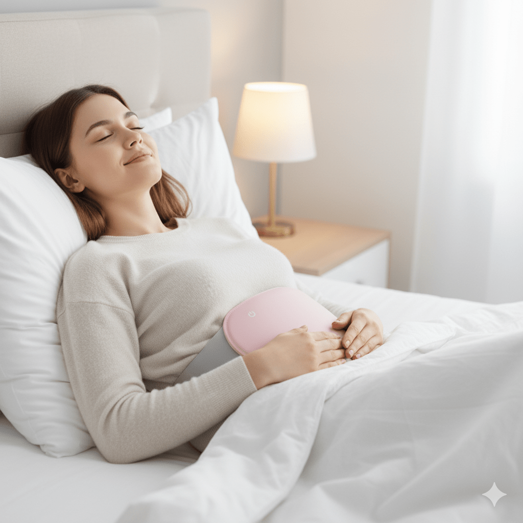 Bellybliss Coussin Chauffant Abdominal avec Vibrations