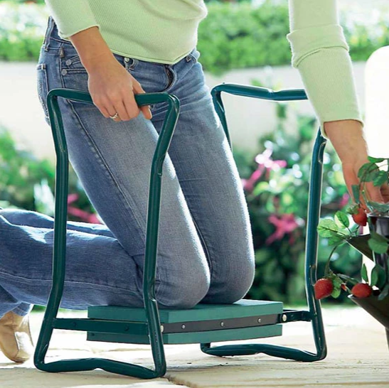 Genouillère et Banc de Jardin Pliables en Acier | Outil Ergonomique pour un Confort Optimal au Jardin 3