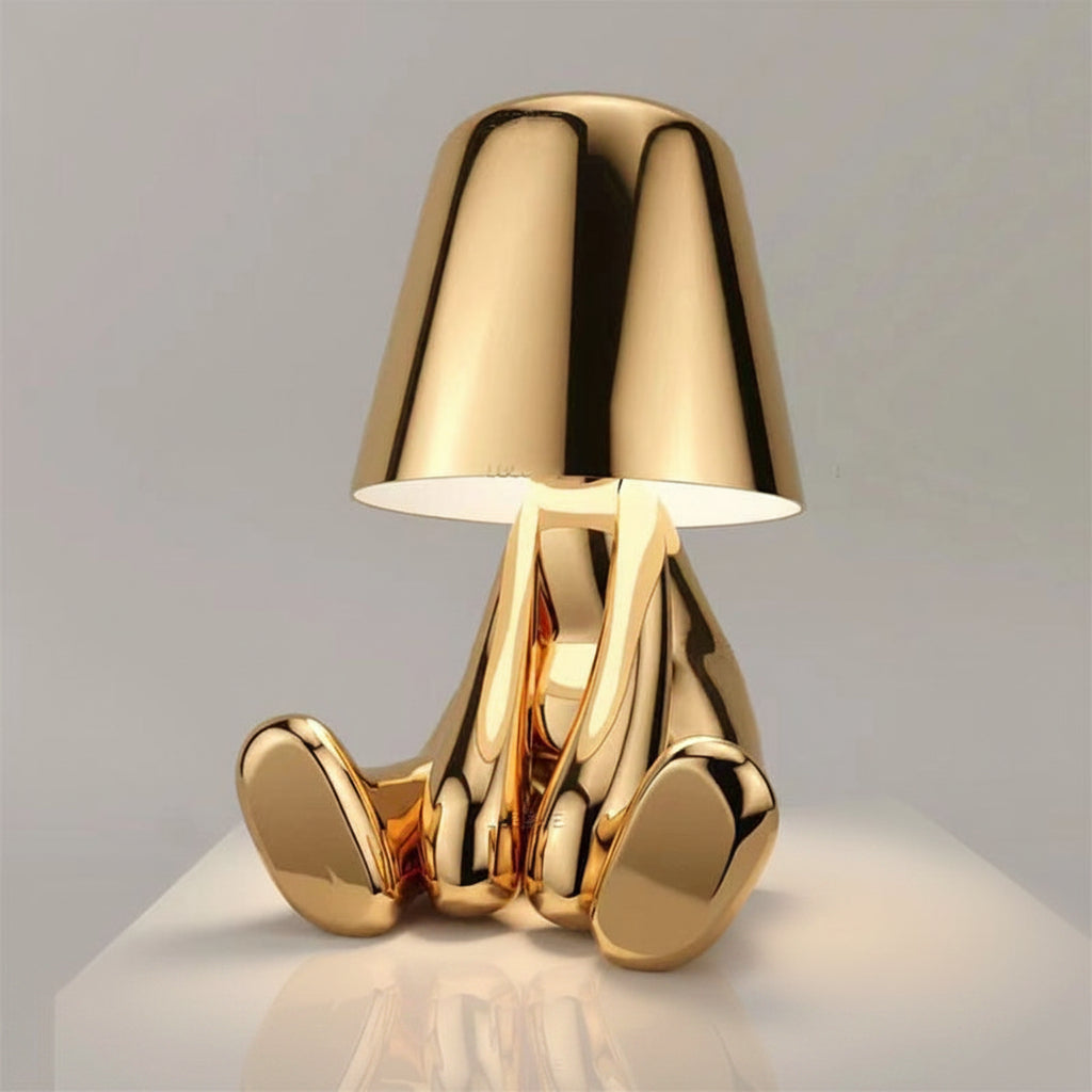 Gold Character Figurine Lamp - Cordless Touch Control 0