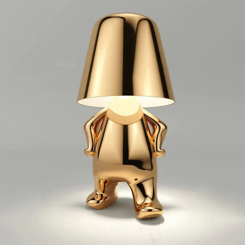 Gold Character Figurine Lamp - Cordless Touch Control 2