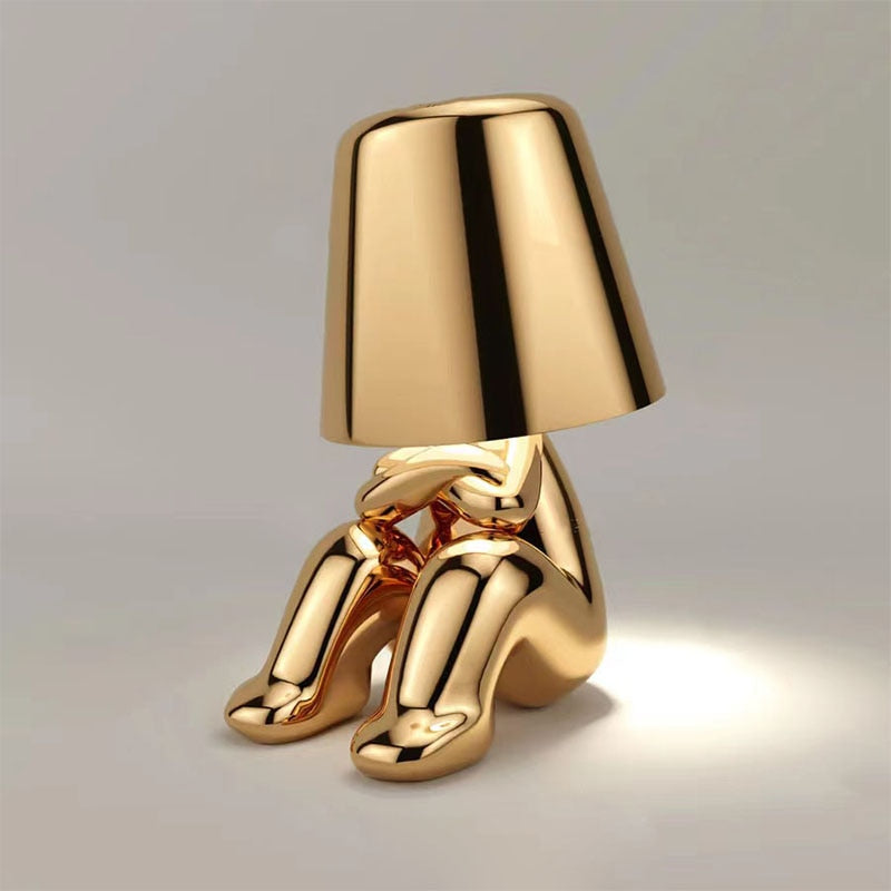 Gold Character Figurine Lamp - Cordless Touch Control 5