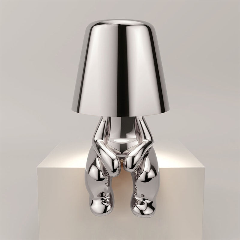 Gold Character Figurine Lamp - Cordless Touch Control 9