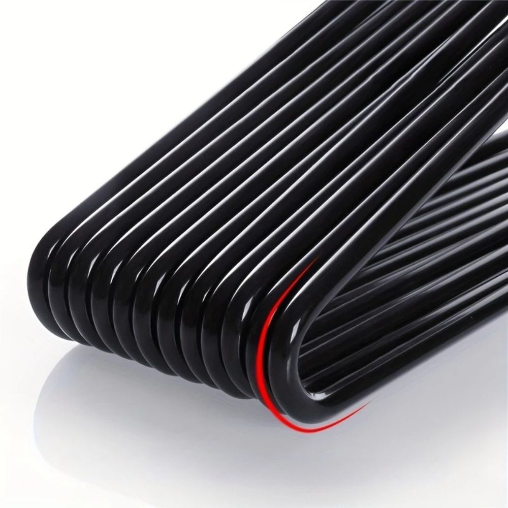 Set of 10 Stainless Steel Z-Shaped Trouser Hangers