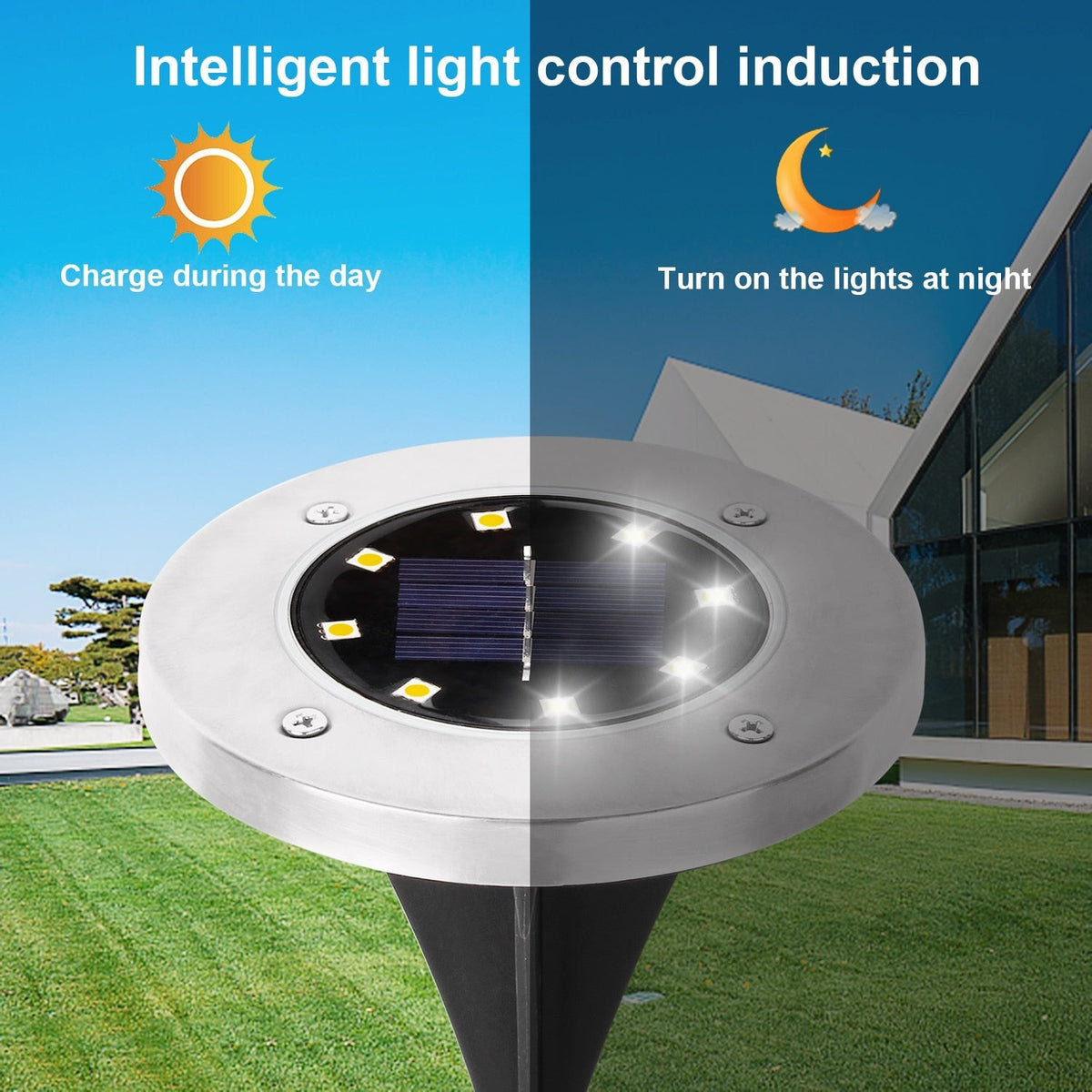 Lampes de Jardin Solaires LED sans Fil