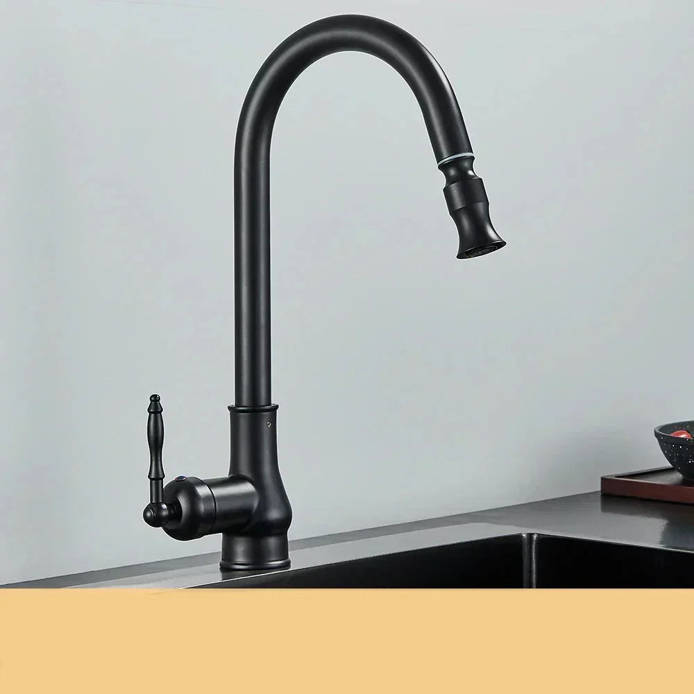 HeritageFlow - Robinet de Cuisine en Laiton Antique