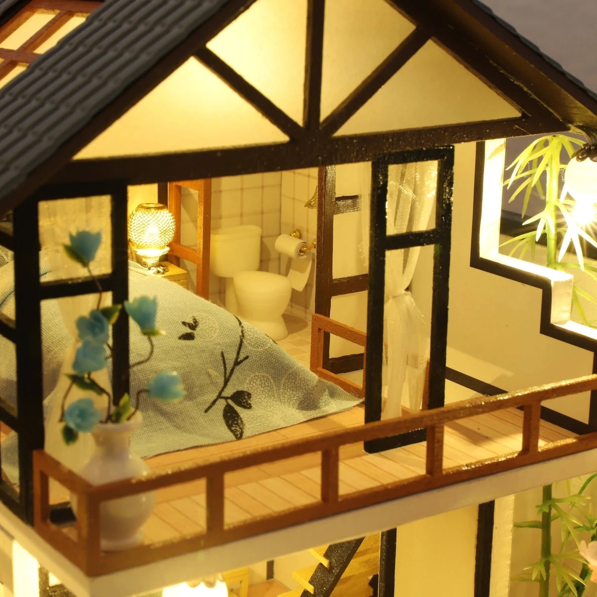 HOBBIX | Kit de Mini Maison en Bois Détail Élevé | Projet Créatif pour Moments Relaxants 3