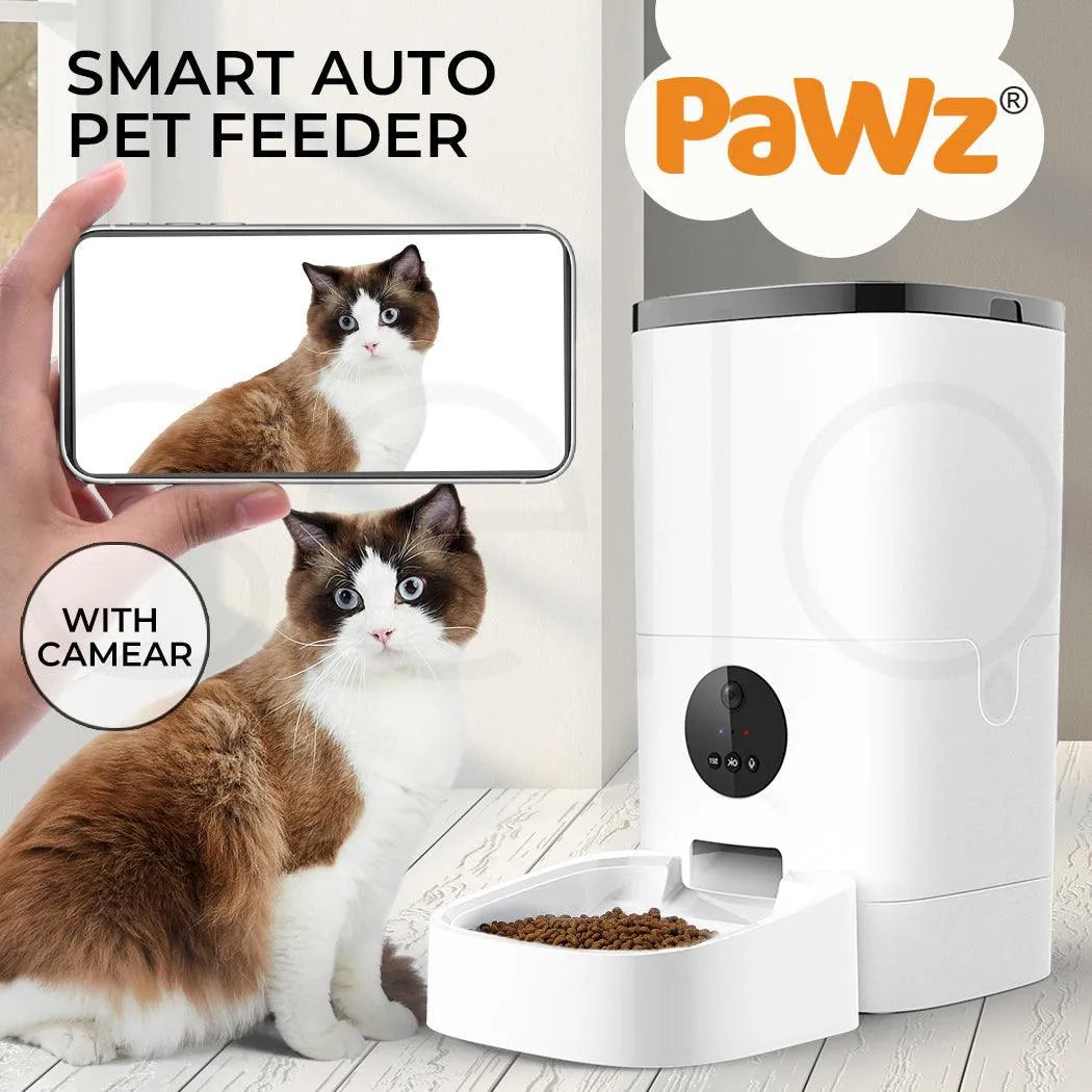Distributeur de croquettes connecté avec caméra, 6 L