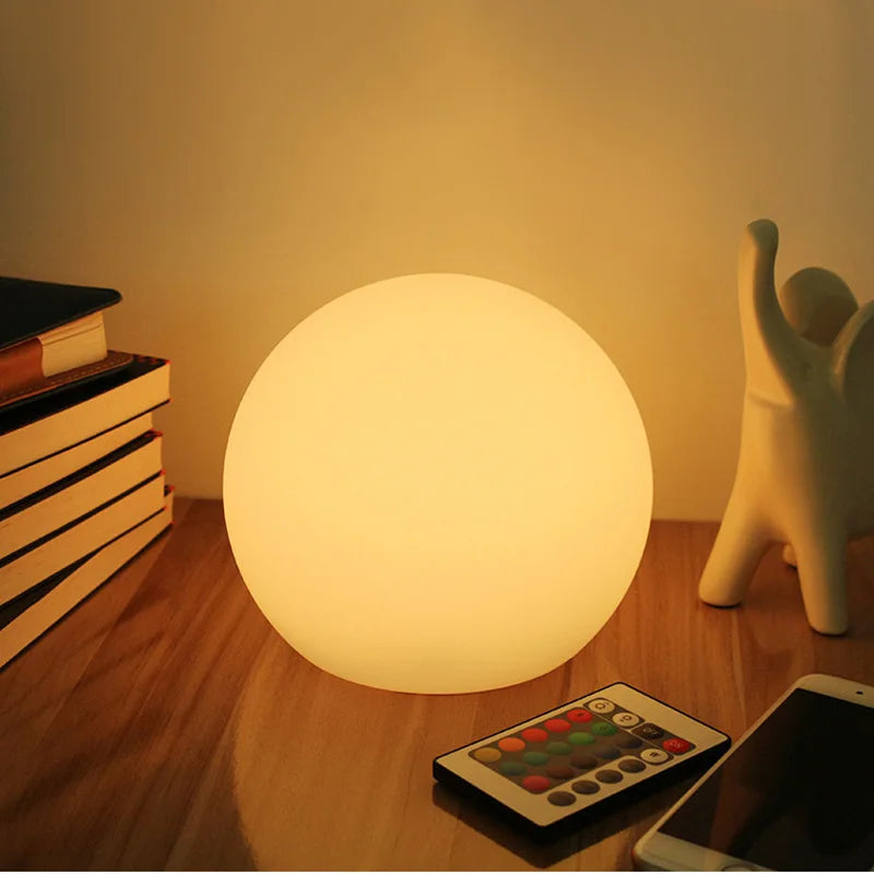 Lampe boule LED sans fil, 16 couleurs, télécommande