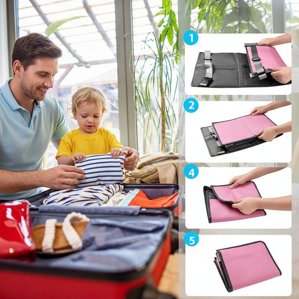 Hamac Bébé Avion avec Ceinture de Sécurité Intégrée | Confort Élégant pour des Voyages en Famille Sereins 4