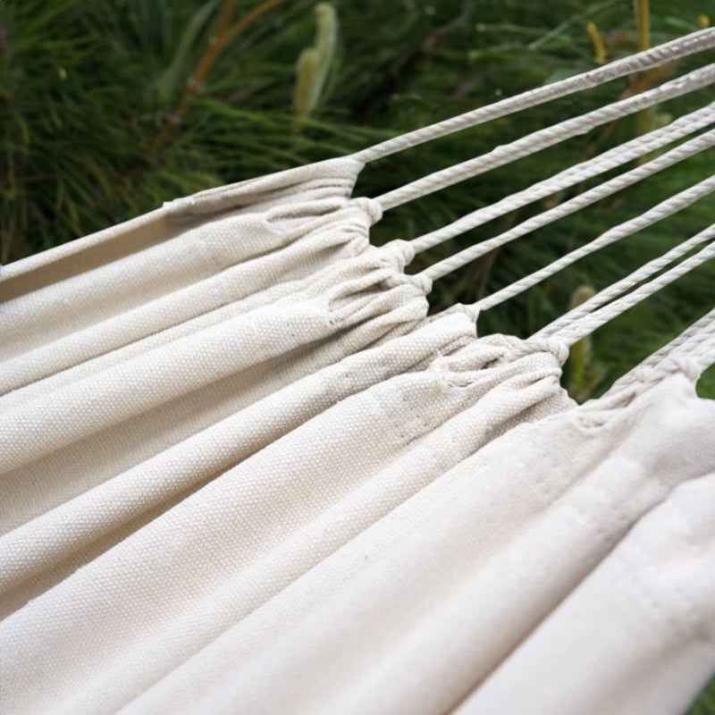 Hamac Double sur Pied en Coton Premium | Élégance et Confort pour Détente à Deux 2
