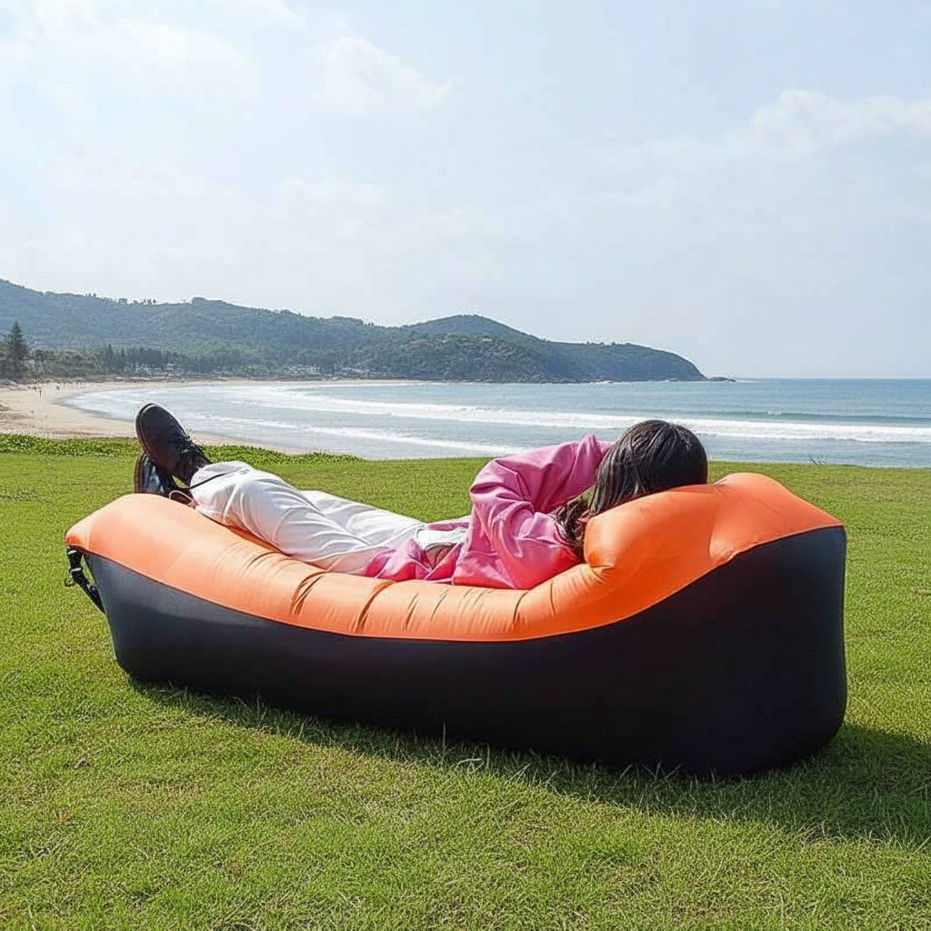 Hamac Gonflable en Toile de Parachute | Design Ergonomique et Confort Optimal pour Détente en Plein Air 1