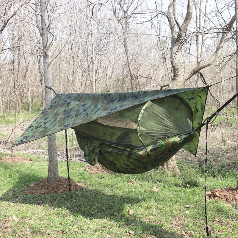 Hamac Pour Camping avec Moustiquaire et Auvent Imperméable | Confort Luxe en Plein Air Pour Aventuriers 1