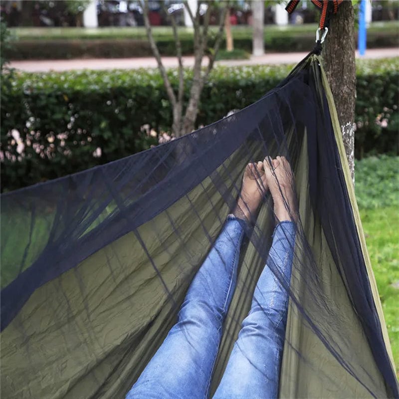 Hamac Suspendu 2 Places en Toile de Parachute | Confort Élégant et Protection Optimale en Plein Air 2