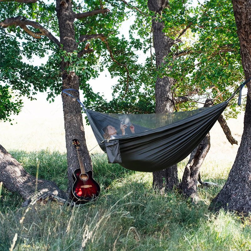 Hamac Suspendu 2 Places en Toile de Parachute | Confort Élégant et Protection Optimale en Plein Air 5