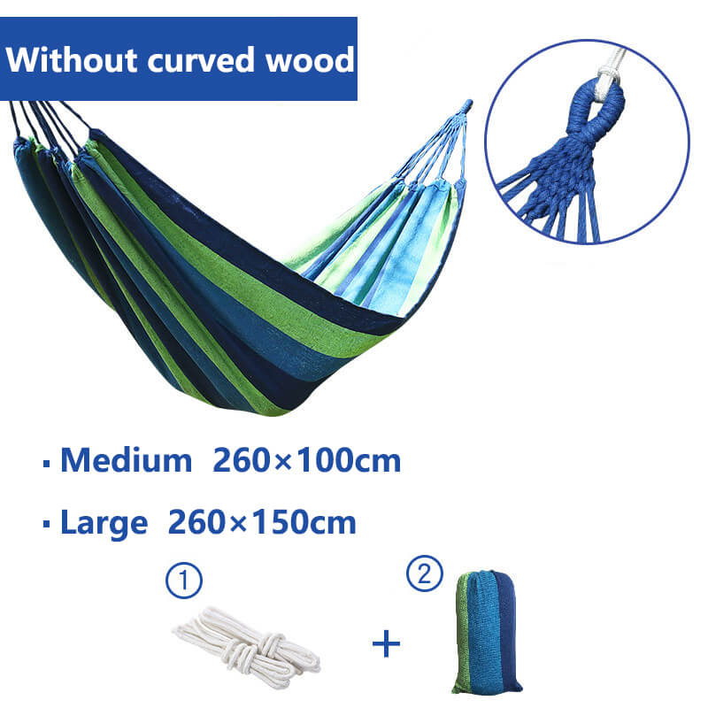 Hamac Suspendu en Coton et Polyester | Confort Luxueux pour Détente en Plein Air à 2 Places 6