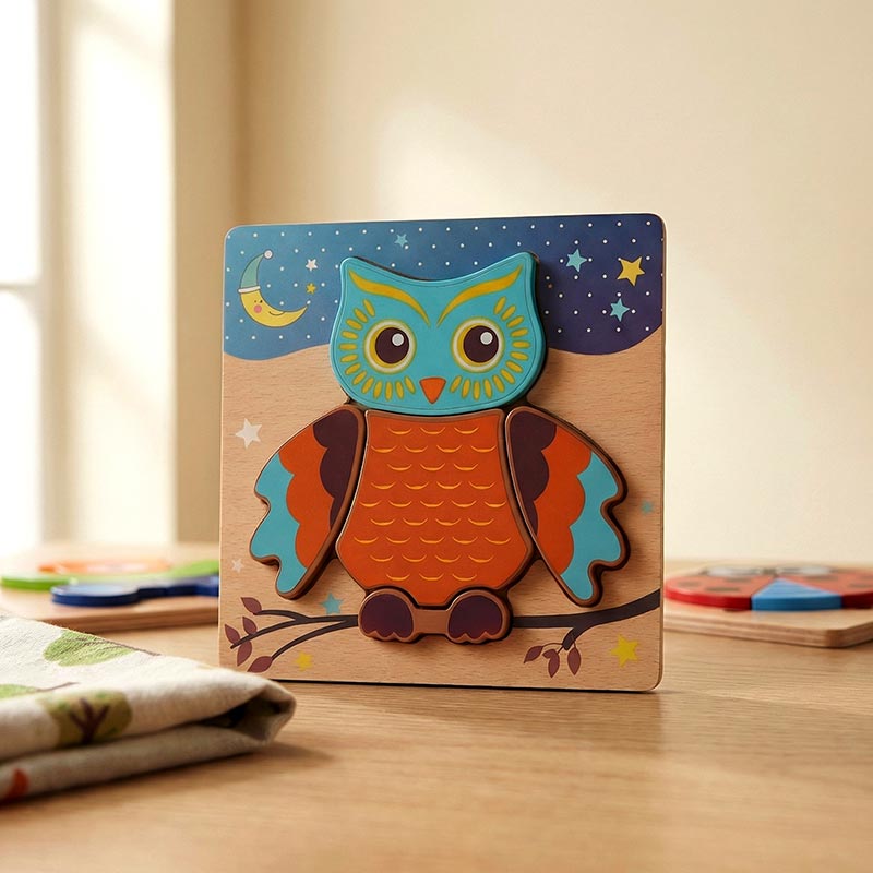Lot de 6 puzzles en bois pour tout-petits